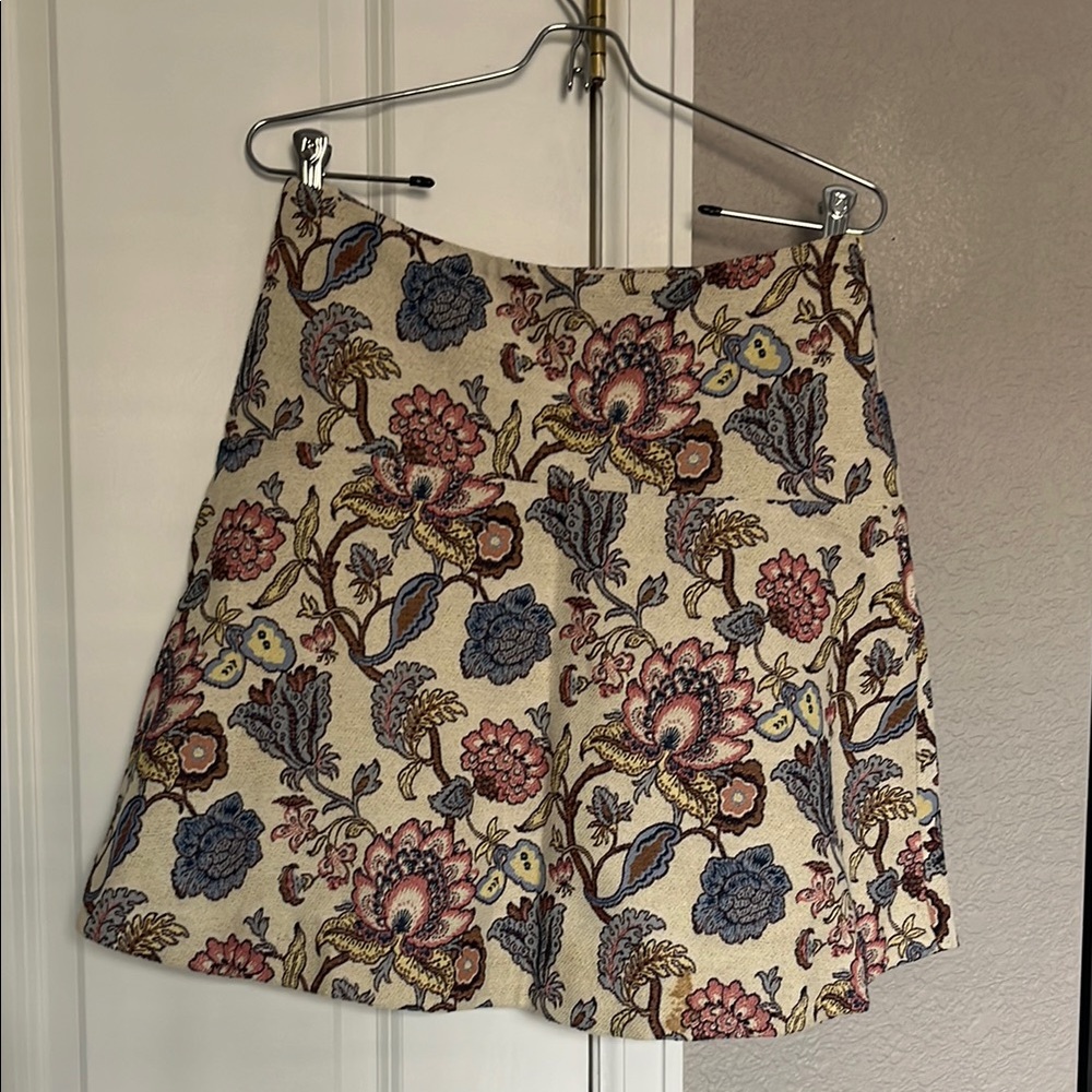 Floral A-Line Skirt